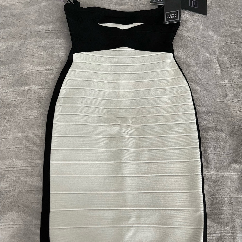 Herve Leger Nerves of Steel Bandage Dress side S - Picture 9 of 9